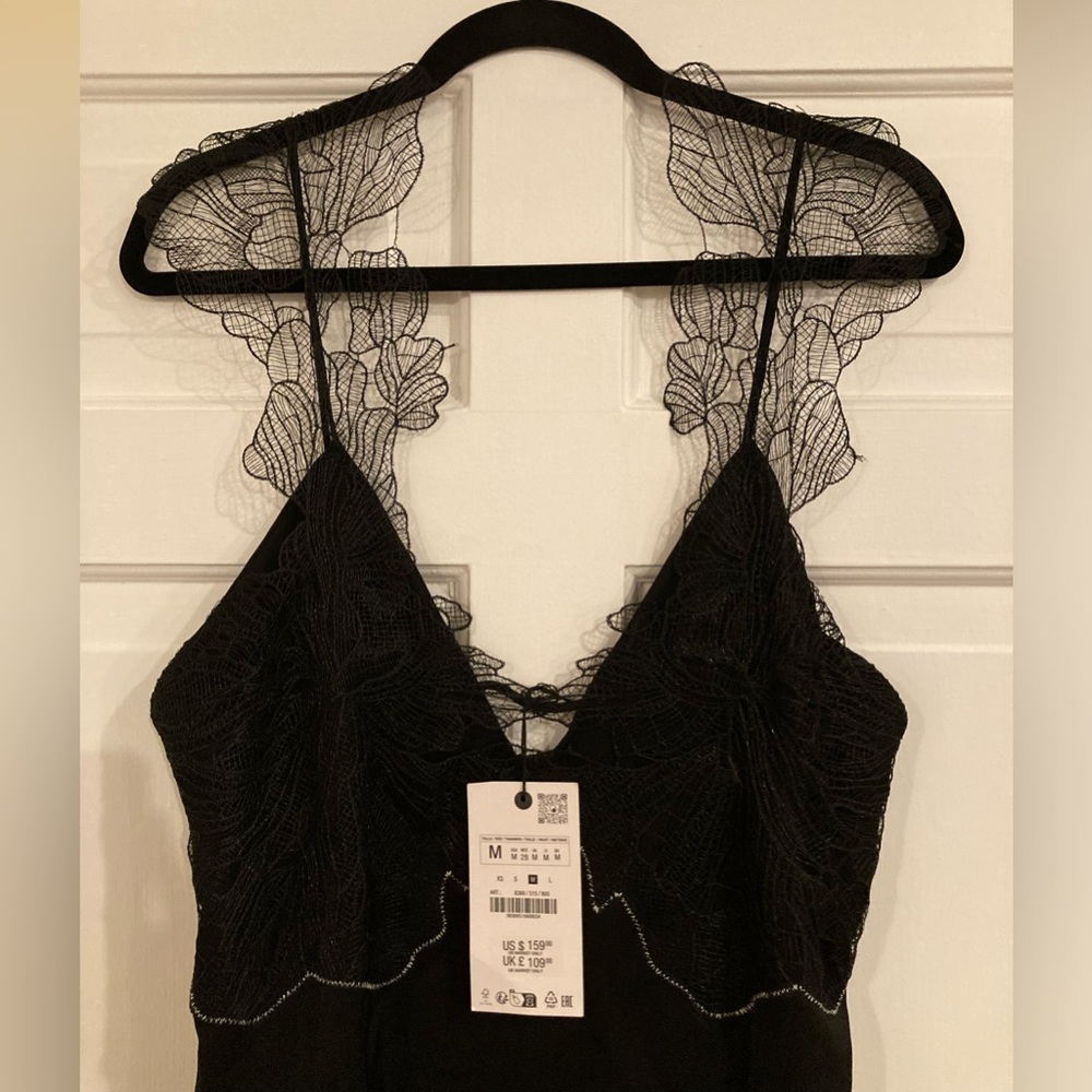ZARA LACE LINGERIE STYLE DRESS ZW COLLECTION - Picture 13 of 13